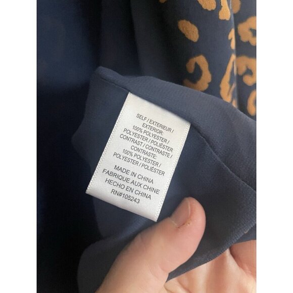 BOBEAU Animal Print Blazer Sz XS Open Front Cardigan Blouse Anthropologie - Picture 3 of 4